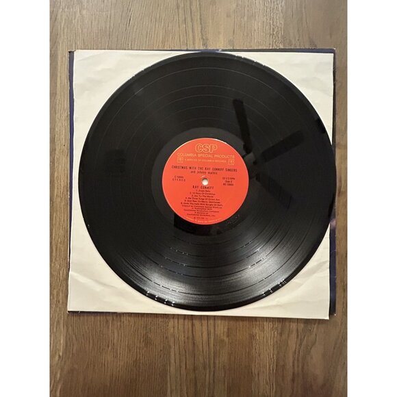 Christmas With Johnny Mathis & The Ray Conniff Singers Vinyl LP 1972 Pre-Owned - Picture 2 of 5